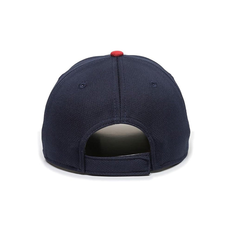 Open Box OC Sports MLB-350 Youth Adjustable Performance Baseball Hat - Cleveland Indians - Navy/Red - lauxsportinggoods