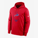 Fanatics Nike Men's Buffalo Bills Therma Pullover Hoodie - Red - lauxsportinggoods