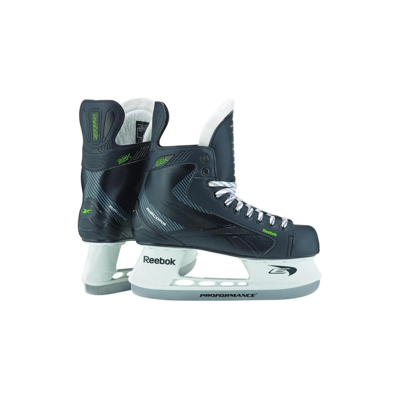 Open Box Reebok RK-2203-1k  Jr. Ribcore Ice Hockey Skates  Size 1 - lauxsportinggoods