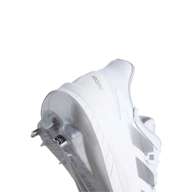 Used Adidas Men's Adizero Afterburner 8 Baseball Cleats - White/Silver - 12 - lauxsportinggoods