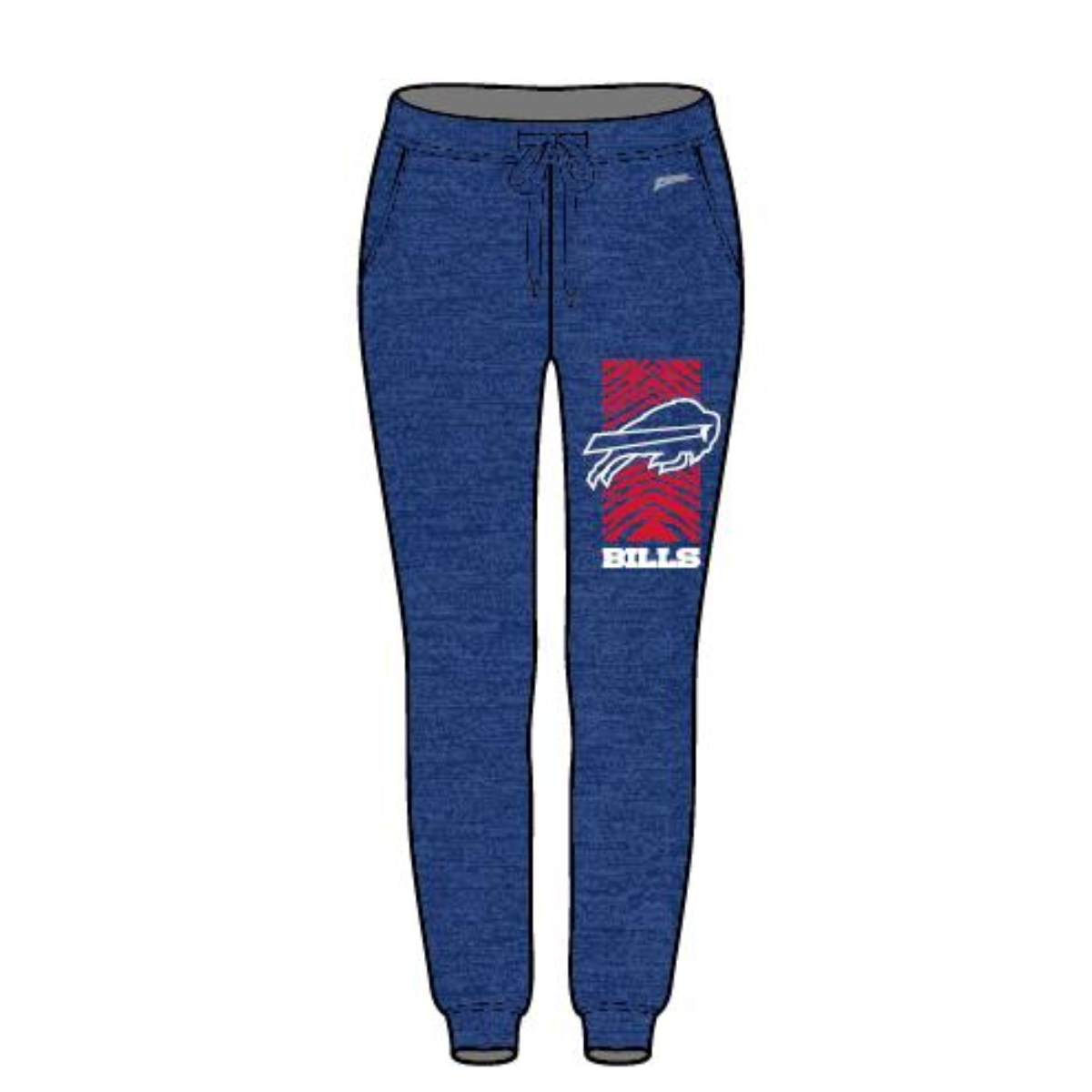 Buffalo Bills With Zebra Wordmark Poly Fleece Jogger, Gray