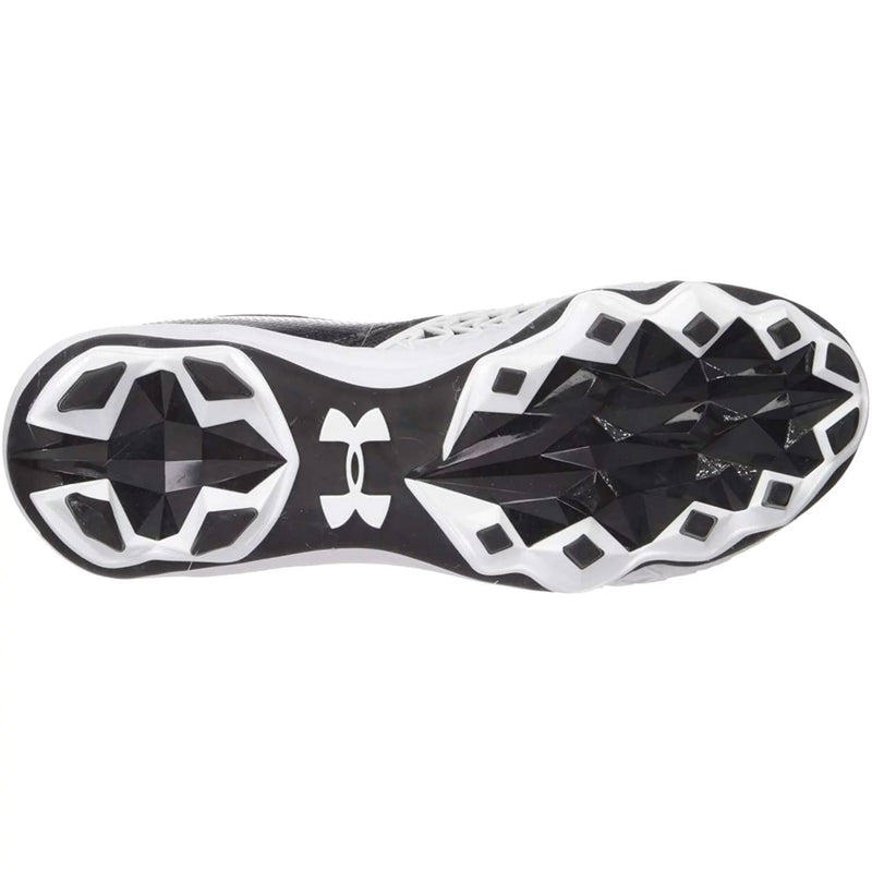 Used Under Armour Men's Hammer MC Football Shoe - Black-White - 10 - lauxsportinggoods