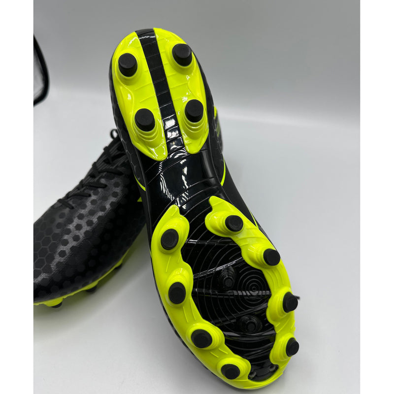 Open Box Diadora DA-2075 Soccer Cleats - Black/Fluo Yellow - 12 - lauxsportinggoods