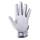 Open Box Mizuno MVP Adult Baseball Batting Glove - White/Grey - Large - lauxsportinggoods