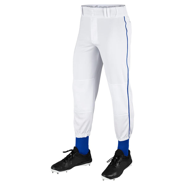 Open Box Champro Boys' Traditional Fit Triple Crown Classic Youth Baseball Pants Youth-Large-White-Royal Pipe - lauxsportinggoods