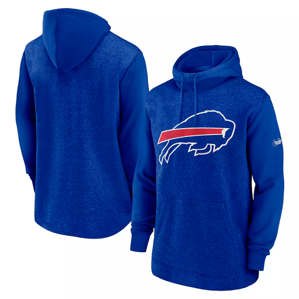 Nike Men's NFL Buffalo Bills Pullover Fleece Hoodie - Royal - lauxsportinggoods