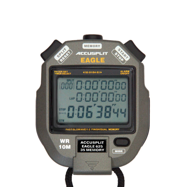 Accusplit - AE625M35 - 30 Memory 3 Line Display Stopwatch - lauxsportinggoods