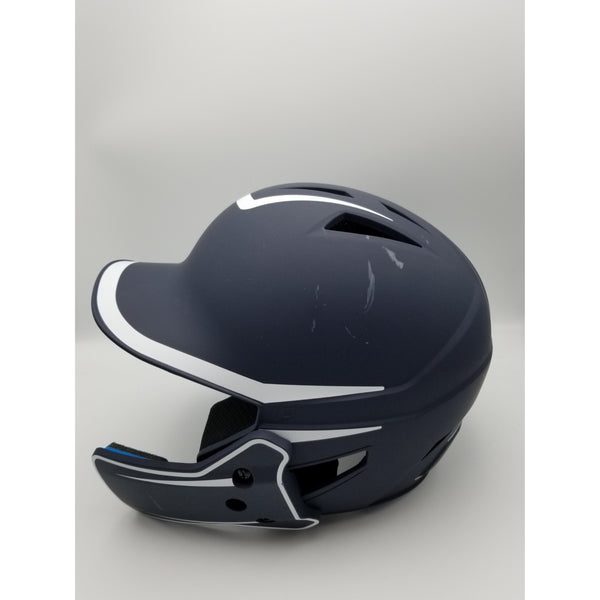 Used Champro HX Legend Plus 2-Tone Bsbll Helmet w/Flap-NAVY BODY WHITE BODY-Medium/Junior - lauxsportinggoods