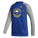 Adidas Women's Buffalo Sabres Team Issue Long Sleeve Crew Tee - Royal/Grey - lauxsportinggoods