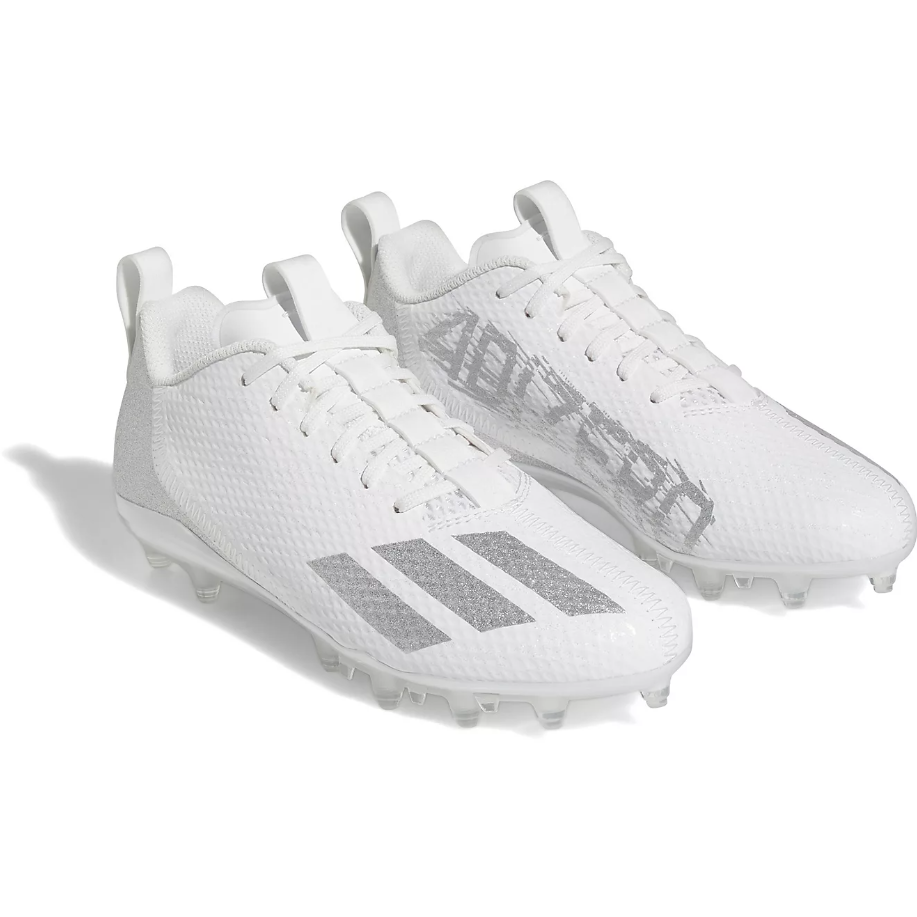 All white adizero sales football cleats