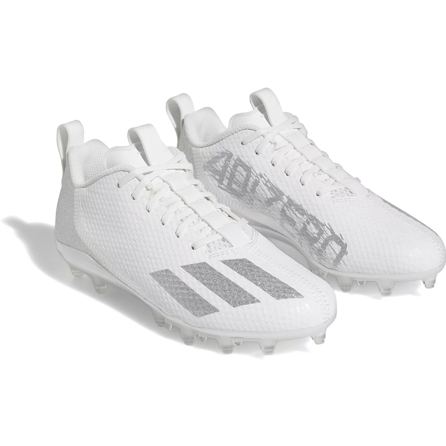 Adidas Adizero Spark Football Cleats White Silver
