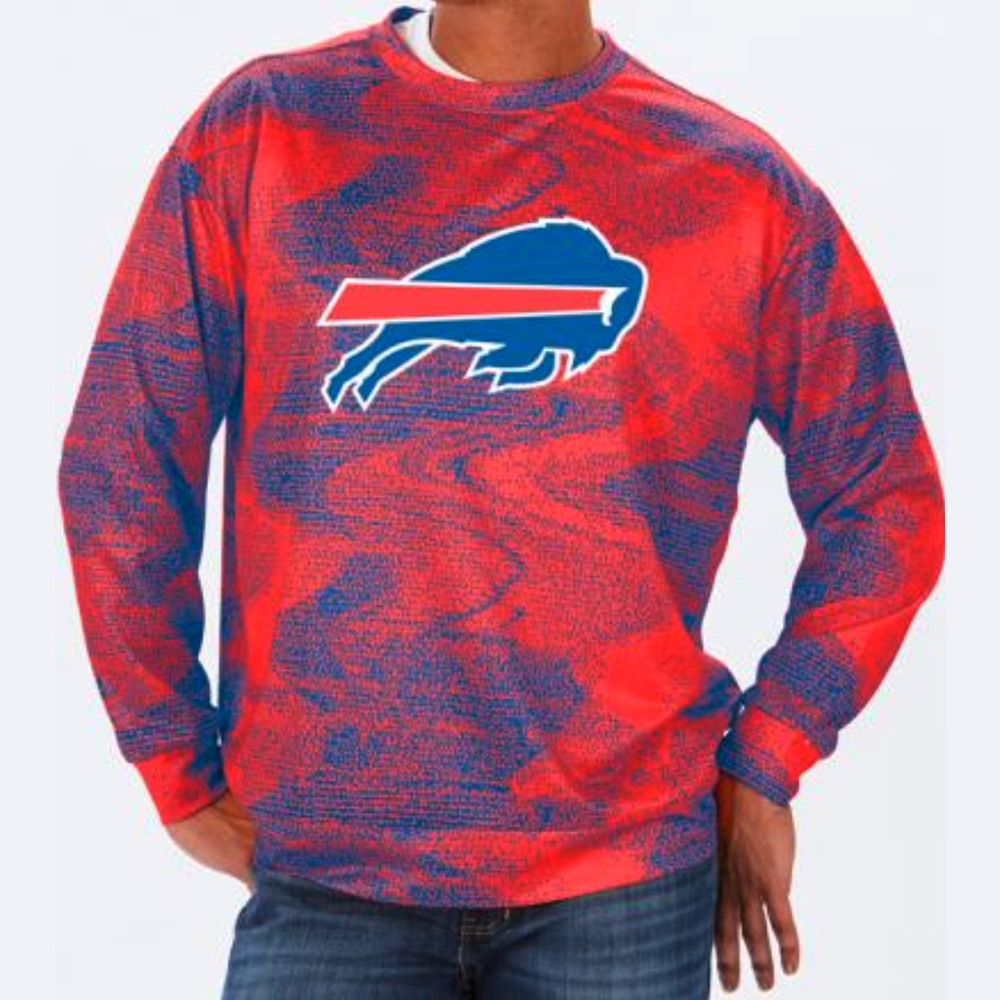 Zubaz NFL Buffalo Bills Men's Long Sleeve T-Shirt, Bills Mafia