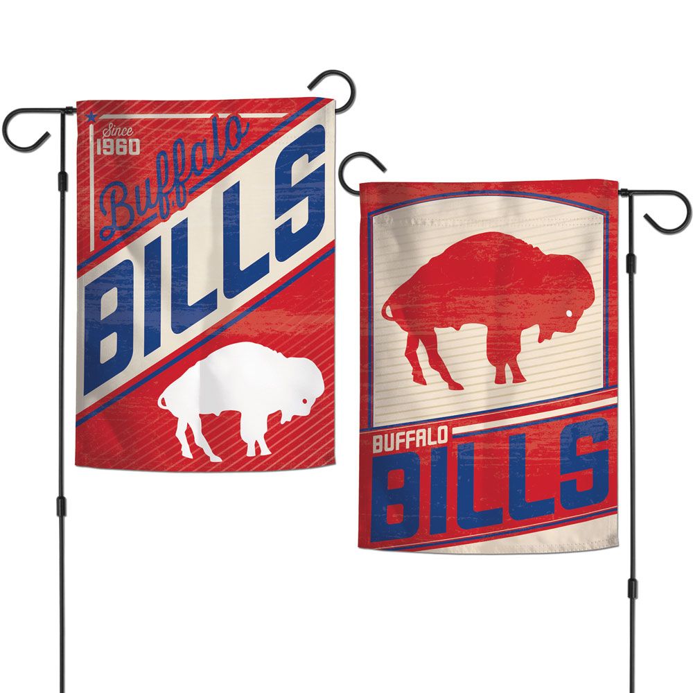 Buffalo Bills Two Sided Retro Garden Flag