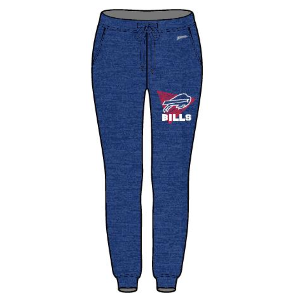 Zubaz Women's Buffalo Bills Marled 2-color Zebra Print Graphic Soft Jo