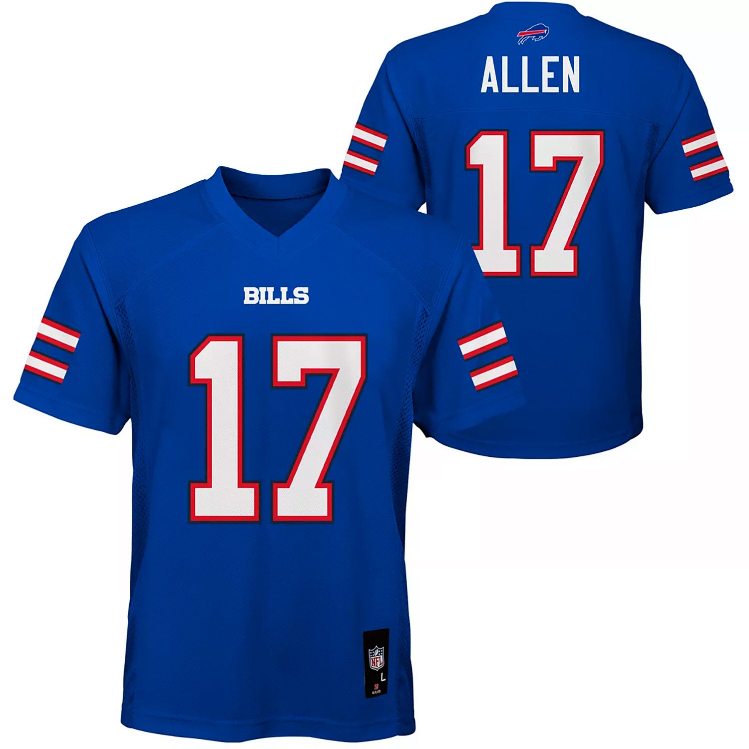 Buffalo Bills Road Name & Number Long Sleeve T-Shirt - Josh Allen