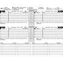 Big Red Volleyball Scorebook - 23 Games - lauxsportinggoods