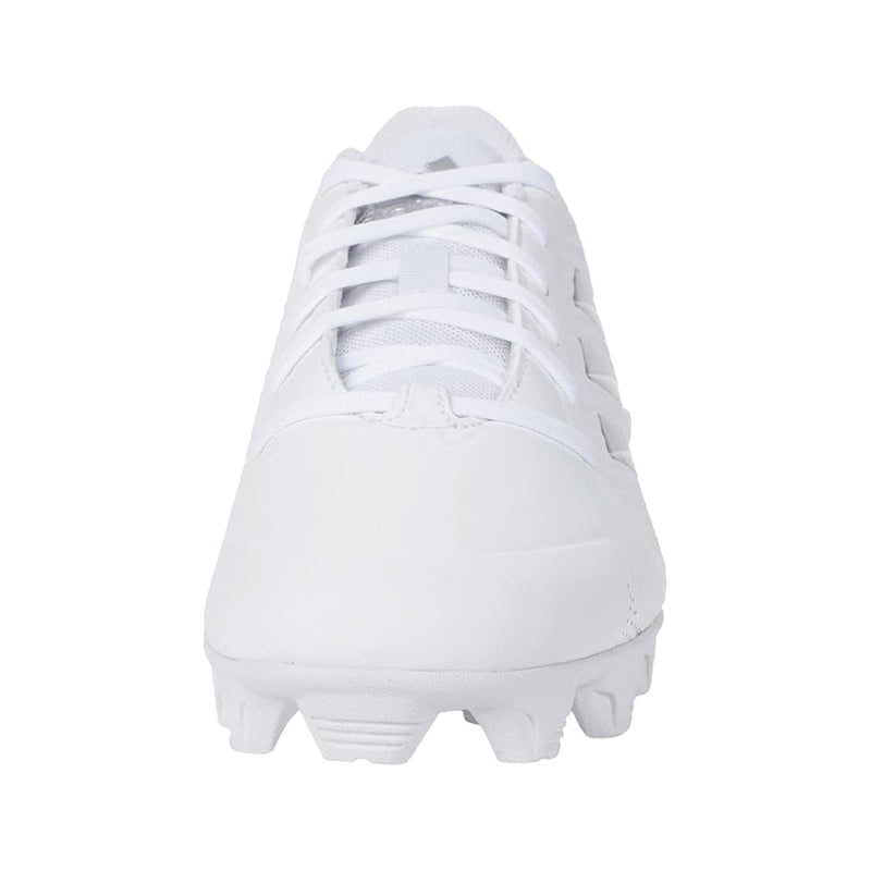 Used Adidas Women's PureHustle 2.0 MD Baseball Cleats - White/Silver - 6 - lauxsportinggoods
