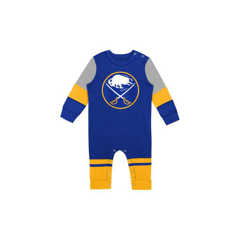 Outerstuff Infant Buffalo Sabres Fierce Goalie Long Sleeve Coverall - lauxsportinggoods