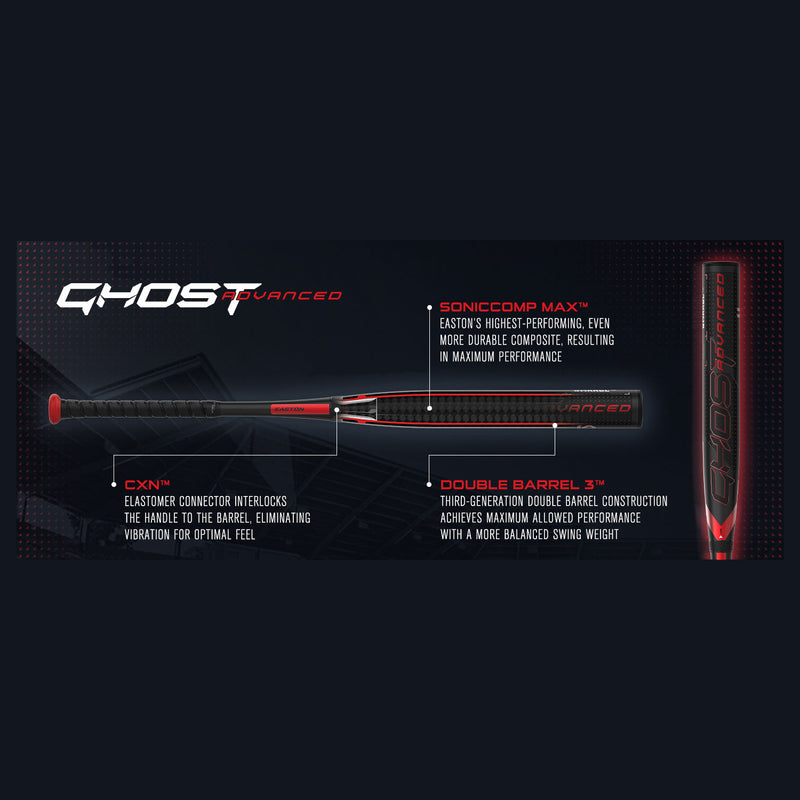 Easton 2024 Ghost Advanced -10 Fastpitch Softball Bat - lauxsportinggoods