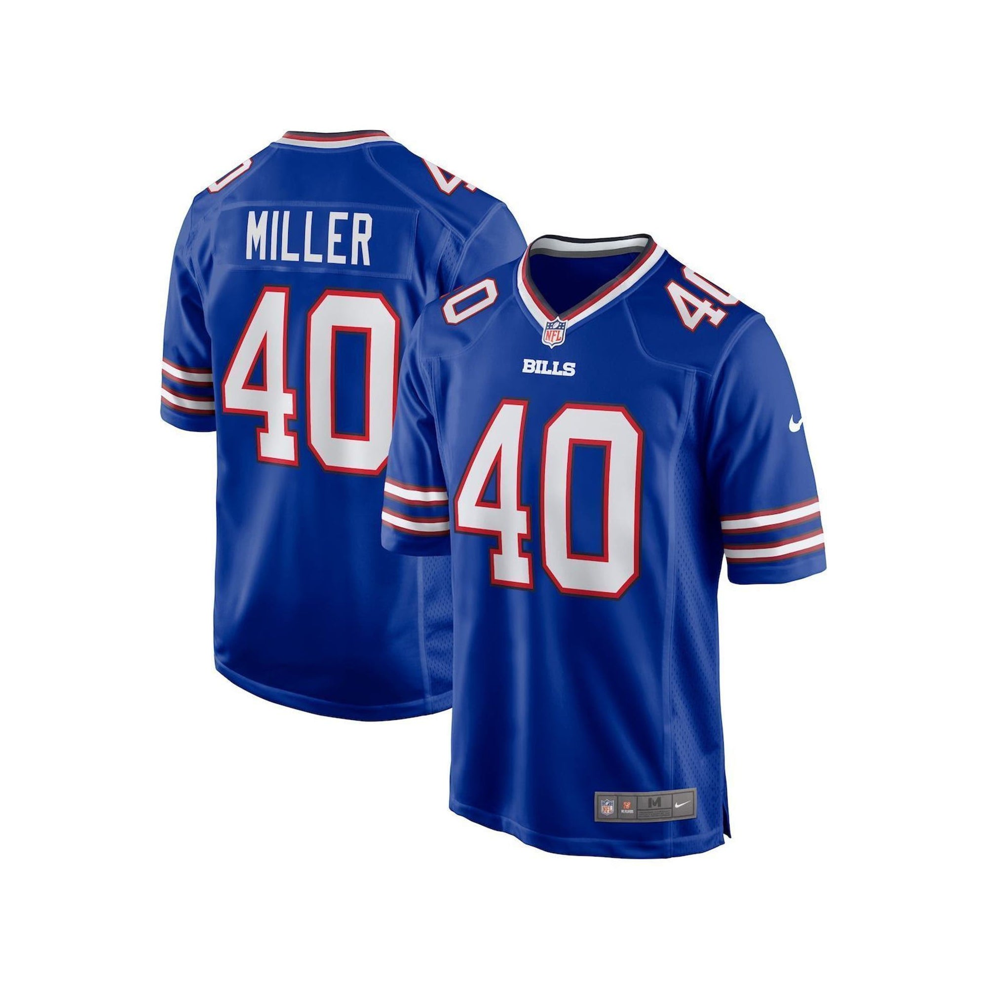 Nike Men's NFL Buffalo Bills Von Miller Game Jersey #40 - Royal