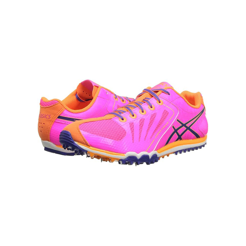 ASICS Women's Cross Freak Track Shoes - Magenta/Electric Blue/Hot Coral - lauxsportinggoods