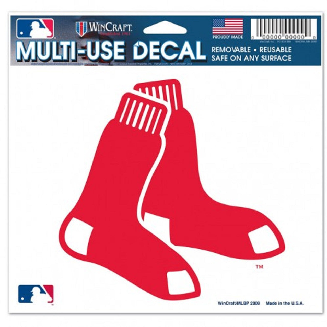 WinCraft MLB Boston Red Sox Prismatic Stickers, Team Color, One Size