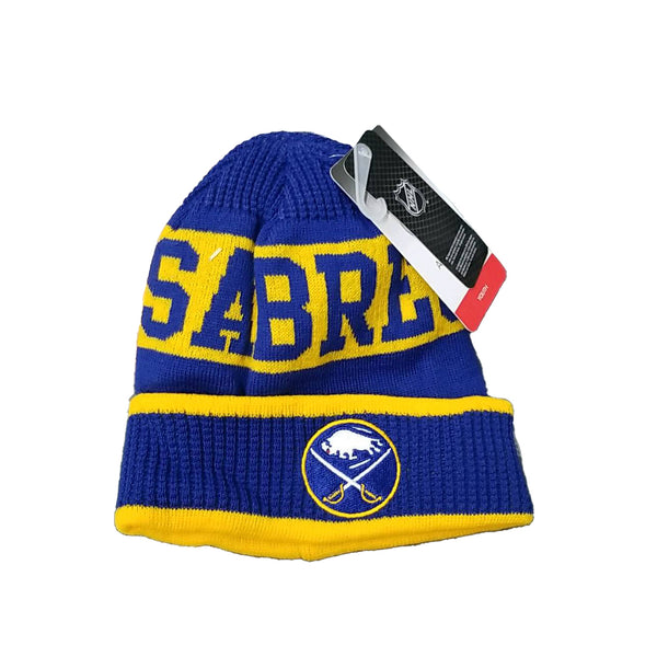 Outerstuff Youth Buffalo Sabres Knit Hat - Royal/Gold - lauxsportinggoods