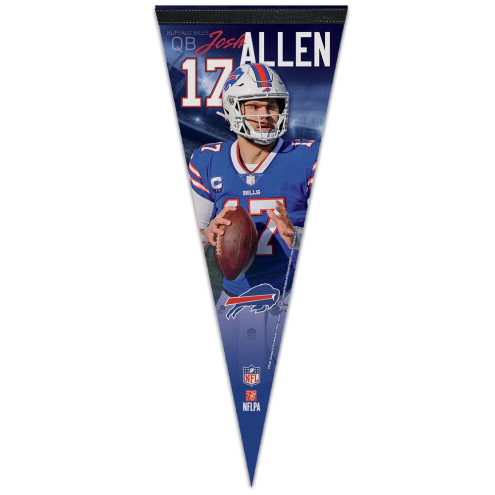 WinCraft Buffalo Bills Premium Pennant Josh Allen - 12 x 30 inch