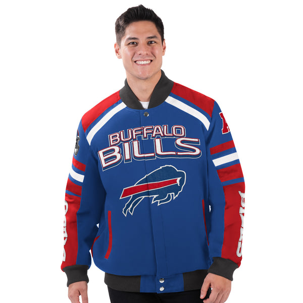 G-III Men's Buffalo Bills Power Forward Racing Jacket - lauxsportinggoods