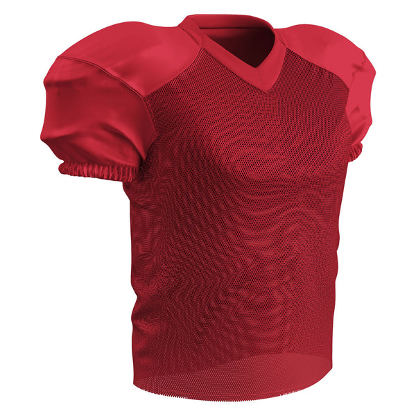 Open Box Champro Boys' Time Out Youth Stretch Football Practice Jersey Youth-Medium-Scarlet - lauxsportinggoods