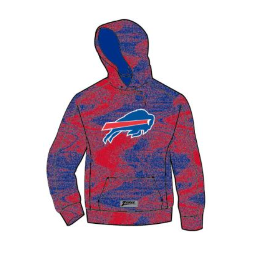 Zubaz Buffalo Bills Mafia Zebra Print Sweatshirt