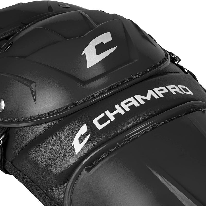 Used Champro Optimus MVP Leg Guards T-Ball 12 Shin Length-Black - lauxsportinggoods