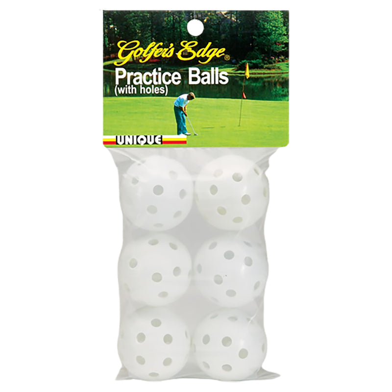 Unique Sports Practice White Golf Balls w/ Holes - lauxsportinggoods