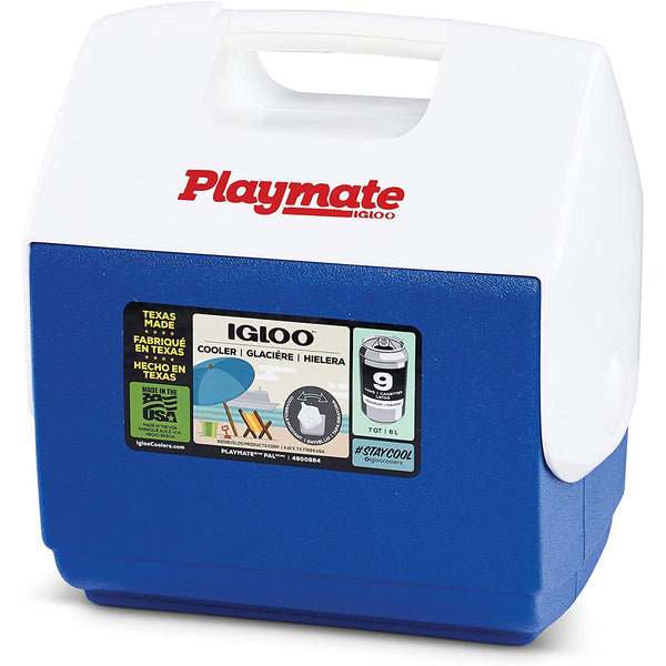Igloo Playmate Cooler 7qt Blue/White - lauxsportinggoods