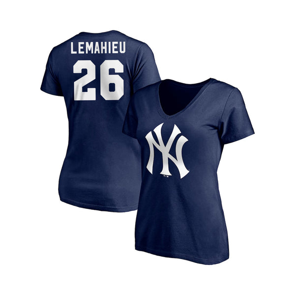 Fanatics Wonem's New York Yankees Dj Lemahieu #26 Upper Player ICON N&N Tee - Navy - lauxsportinggoods