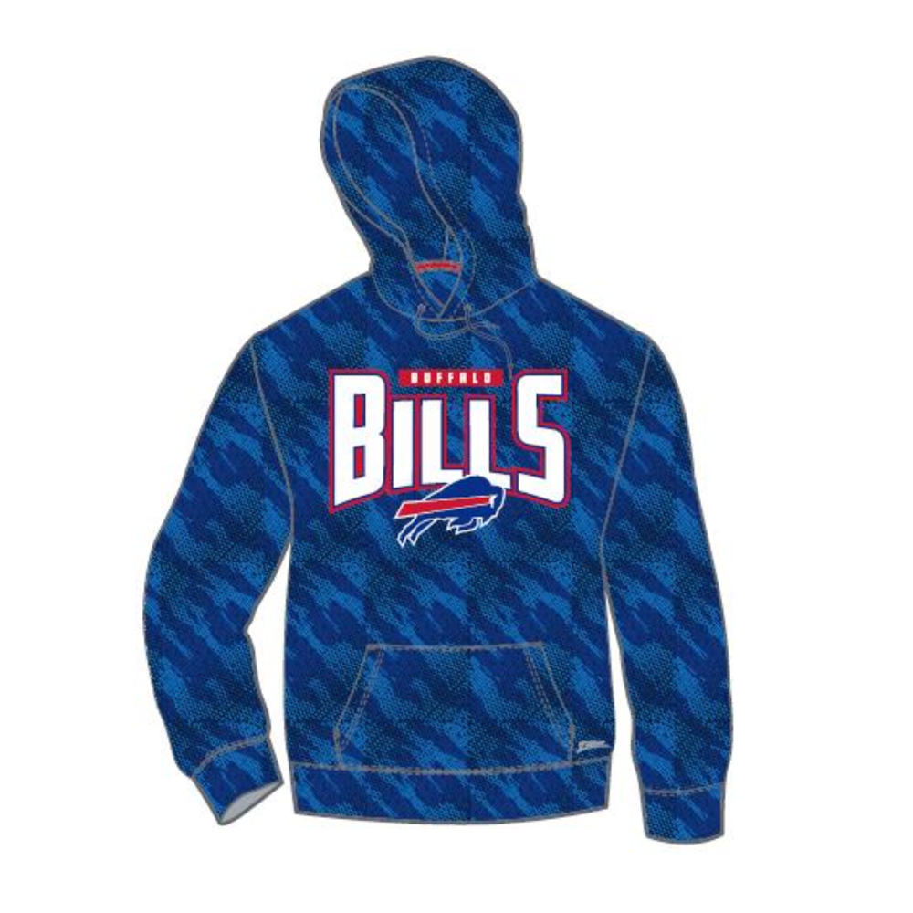 Zubaz Men's NFL Team Color Pullover Hoodie - Officially Licensed, Cozy, Screen Print Logo - View #6