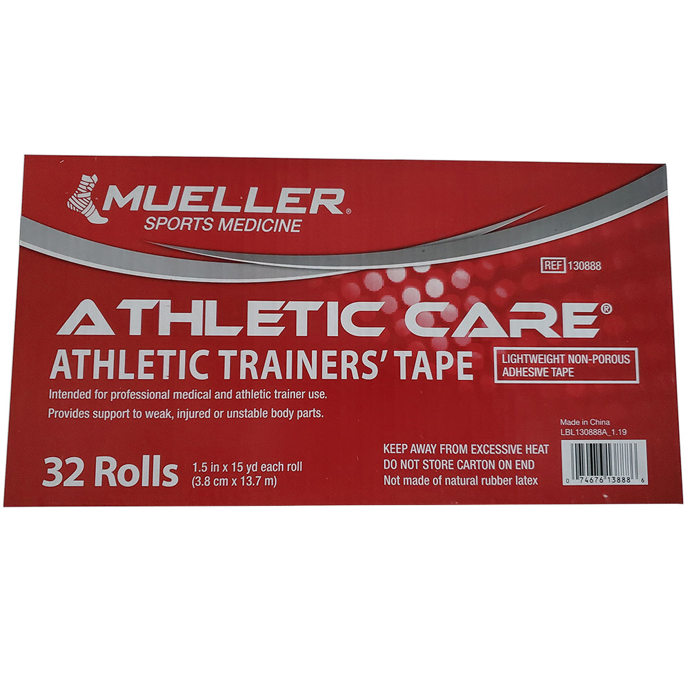 Mueller Athletic Trainers Tape-1 1/2-White 32 Case