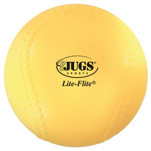 Open Box Jugs Sports - Lite Flite Game Balls - Optic Yellow - 1 Dozen - Baseballs - 9" - lauxsportinggoods