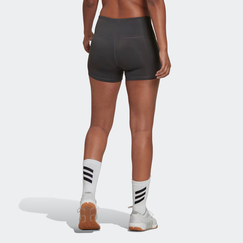 adidas Women's 4 Inch Volleyball Shorts - Team Dark Grey/White - lauxsportinggoods