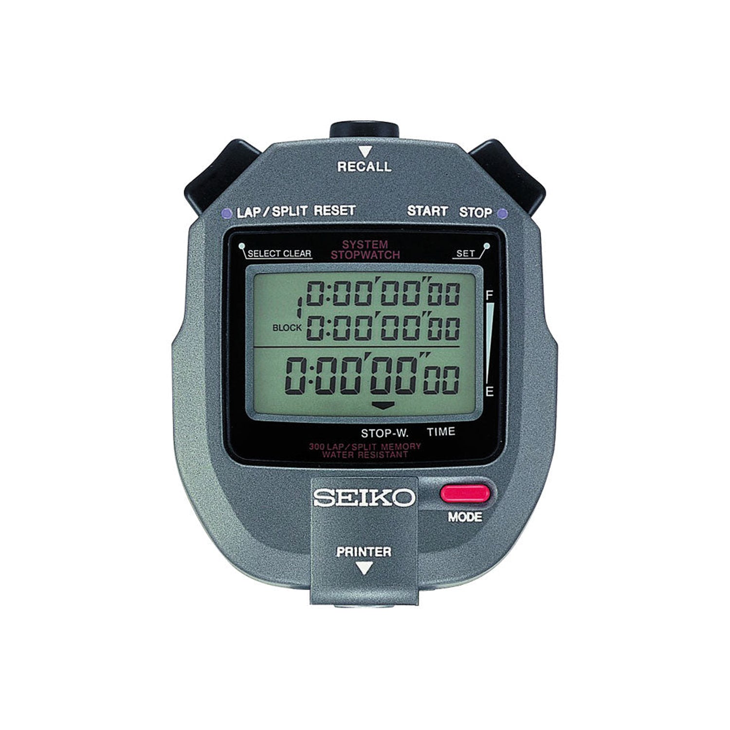 Seiko stopwatch with outlet printer