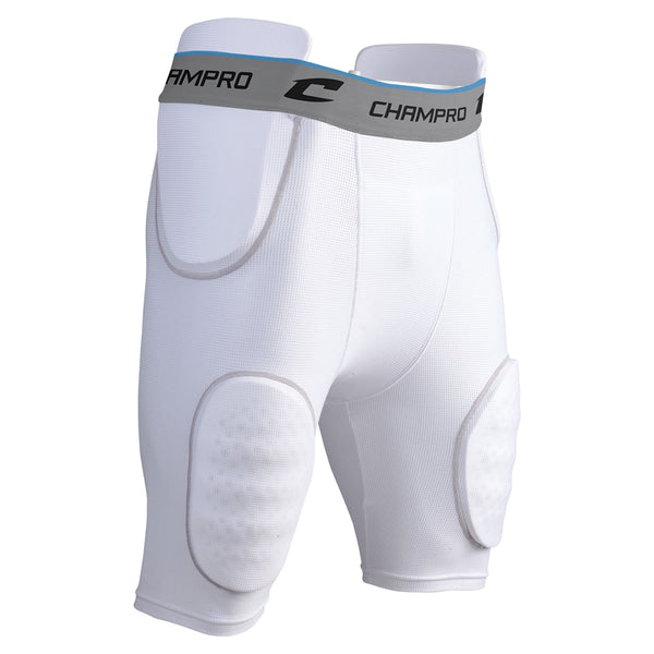 Open Box Champro Youth Formation 5-Pad Integrated Girdle - White/Grey - Small - lauxsportinggoods