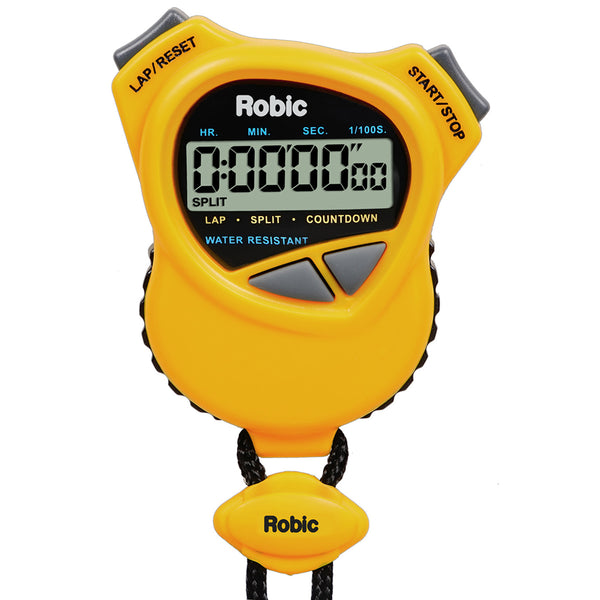 Open Box Robic 1000W Dual Stopwatch with High Precision Countdown Timer - Yellow - lauxsportinggoods
