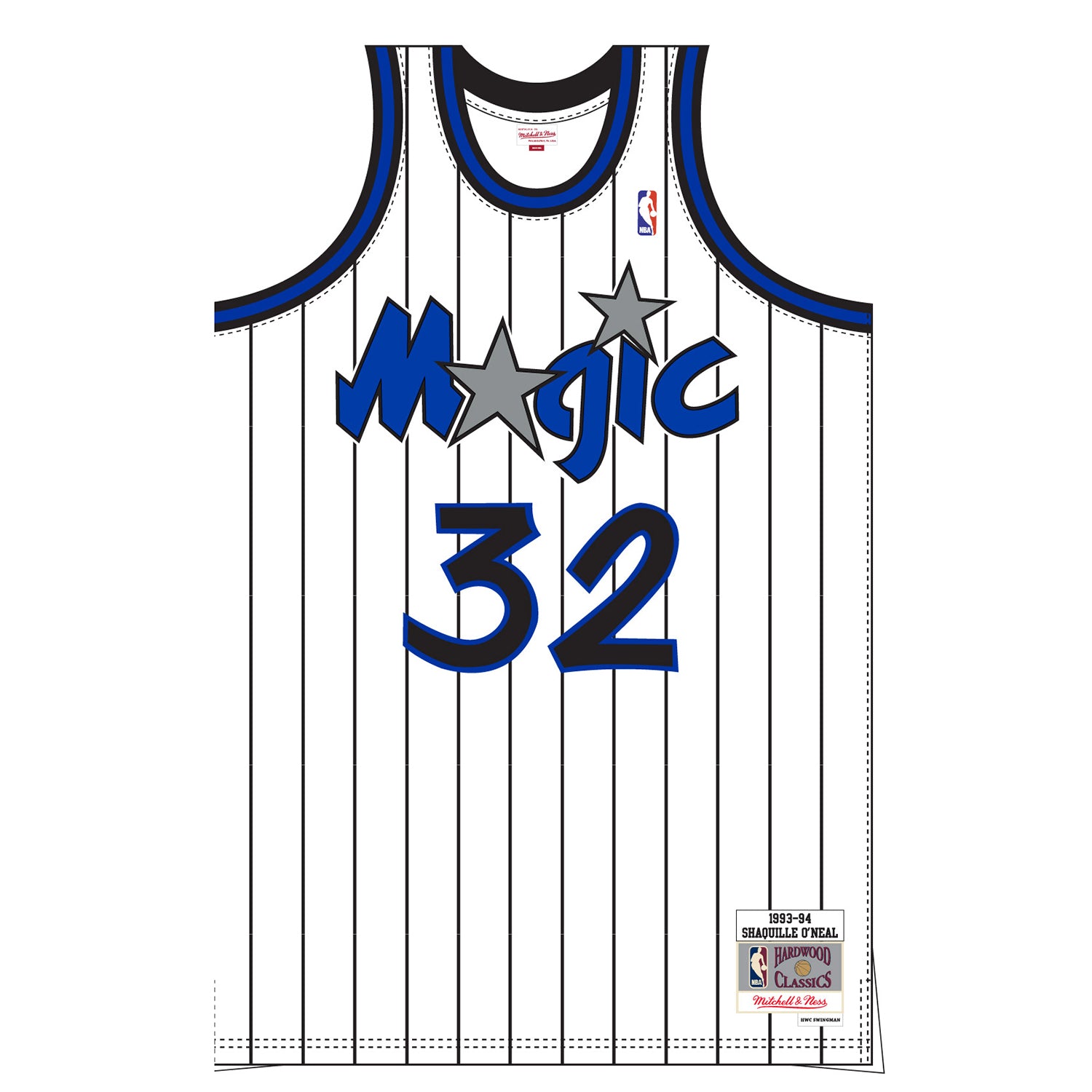 NBA Orlando Magic Shaquille O'Neal Swingman Jersey Black, Large