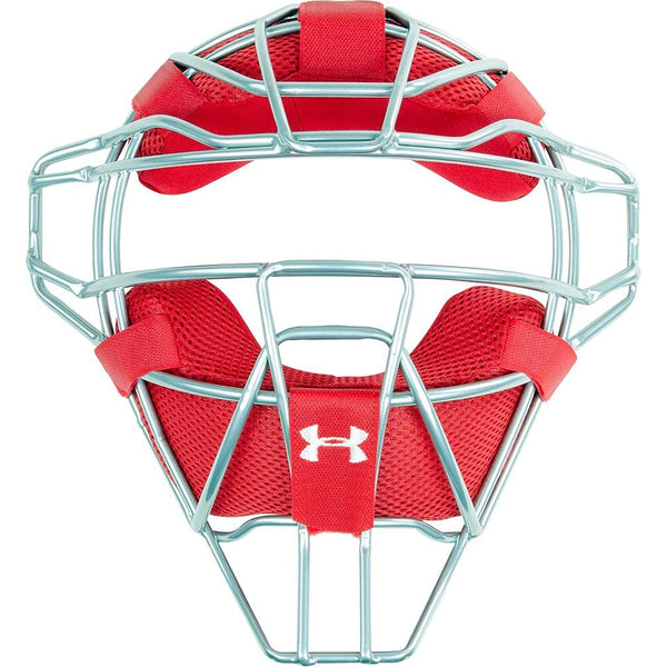 Open Box Under Armour Classic Pro I-Bar Vision Facemask-Scarlet - lauxsportinggoods
