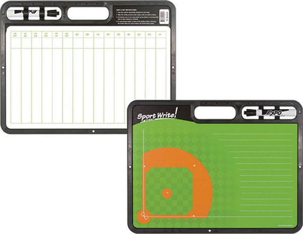 Sport Write PDIA Coaching Board Baseball /Softball Sport Write Pro 16.5"" X 12.5"" - Double Sided Dry Erase