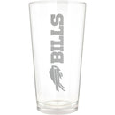 Logo Brands Buffalo Bills Etch Pint Glass - 16oz - lauxsportinggoods