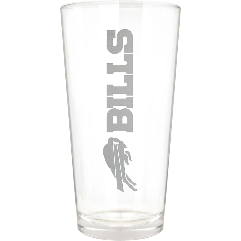 Logo Brands Buffalo Bills Etch Pint Glass - 16oz - lauxsportinggoods