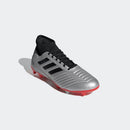 Adidas Men's Predator 19.3 FG Soccer Cleats - Silver/Black/Red - lauxsportinggoods