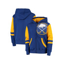 Outerstuff Boy's Buffalo Sabres Face Off Full Zip Fleece Hoodie - lauxsportinggoods