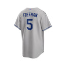 Fanatics Nike Men's Los Angeles Dodgers Freddie Freeman S/S Official Replica Jersey - Grey - lauxsportinggoods